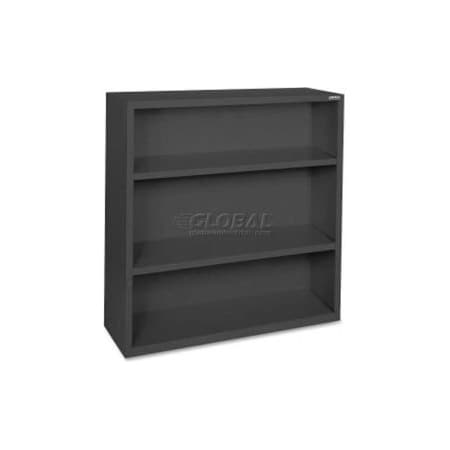 Lorell Lorell Fortress Series 3-Shelf Bookcase, LLR41285, 13"W x 34-1/2"D x 42"H, Black LLR41285